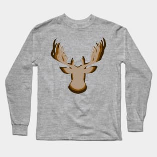 Multi colour stag Long Sleeve T-Shirt